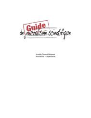 Le guide du journalisme scientifique