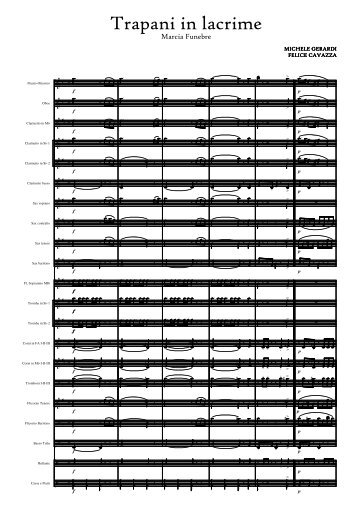 Partitura - La Processione dei Misteri