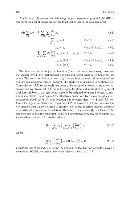 Wireless Network Design: Optimization Models and Solution ...