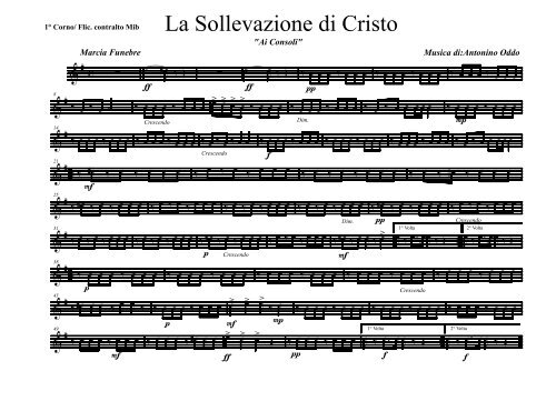 Partitura - La Processione dei Misteri