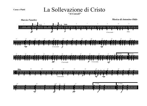 Partitura - La Processione dei Misteri