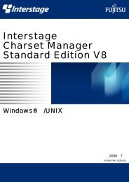 Interstage Charset Manager Standard Edition V8 A A A A Aƒa A