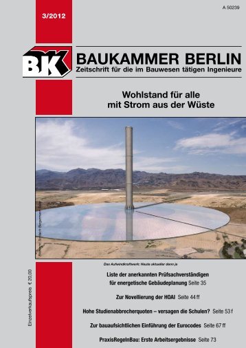 BK-Heft 3/2012 - Baukammer Berlin