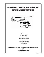 Airborne Video Microwave Down Link Systems - Covert Systems