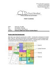 PARK PLANNING - Woodland