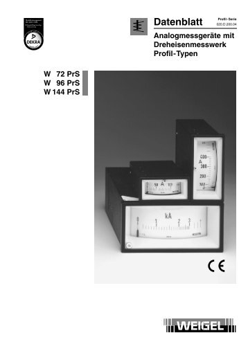 pdf (135 KB) - Weigel Messgeraete GmbH