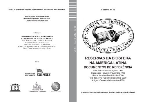 reservas da biosfera na américa latina documentos de referência