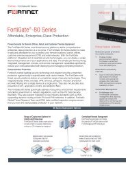 FortiGate-80 Series Datasheet - MDS