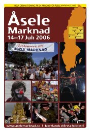 14–17 Juli 2006 - Åsele Marknad