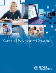 Calendar Year 2004 Ã¢Â€Â“ 2005 - Kaplan University | KU Campus