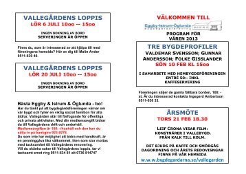 Programblad vÃ¥ren 2013