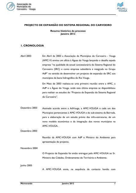 projecto de expansão do sistema regional do carvoeiro