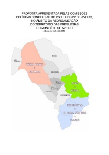 reorganização do território das freguesias do município de aveiro