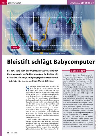 Bleistift schlägt Babycomputer