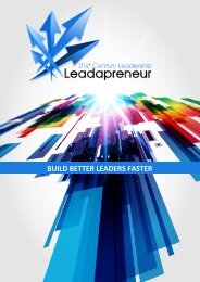 BUILD BETTER LEADERS FASTER