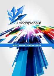 BUILD BETTER LEADERS FASTER