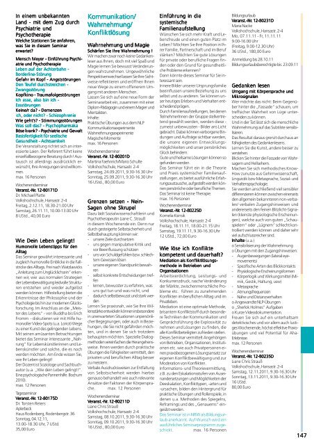 programm 2011 | halbjahr 02 - VHS Dortmund - Dortmund.de