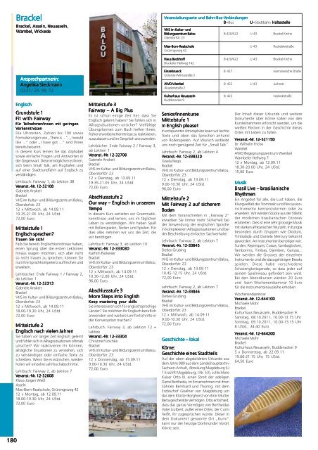 programm 2011 | halbjahr 02 - VHS Dortmund - Dortmund.de