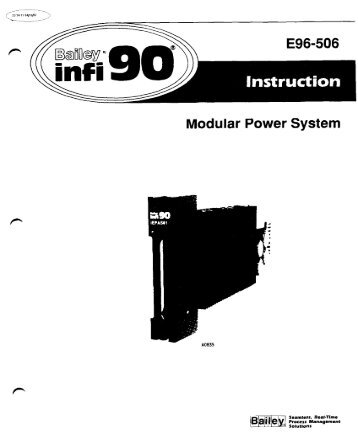 IEPAS01 System Power Module - Bailey Net 90 and Infi 90