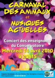 Carnaval Animaux:Flyer - Communauté d'agglomération Marne et ...