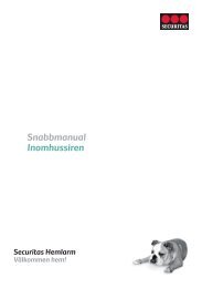 Snabbmanual Inomhussiren - securitas