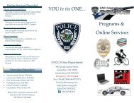 Programs & Online Services - UNCG Police Department - The ...