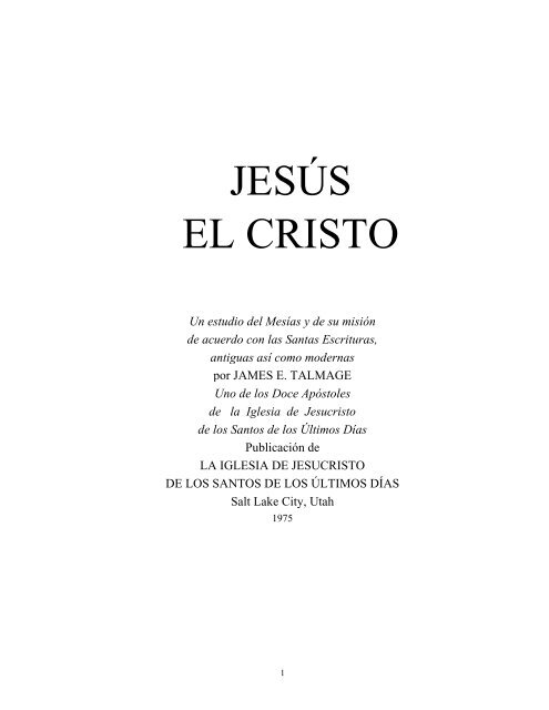 Jesus el Cristo - Cumorah.org