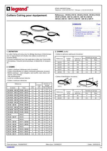 Colliers Colring pour équipement - ALL4JET