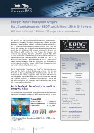 Emerging Products Development Group Inc. Das US-Vertriebsnetz ...