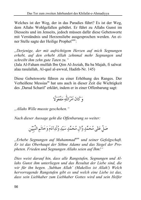 Hadhrat Mirza Masroor Ahmad - Ahmadiyya Muslim Jamaat Schweiz