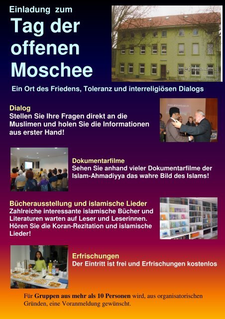 Download PDF Flyer - Ahmadiyya Muslim Jamaat Schweiz