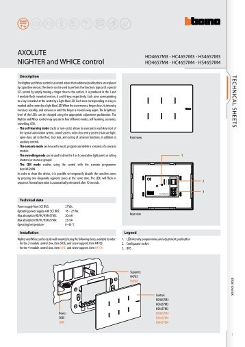 AXOLUTE NIGHTER and WHICE control