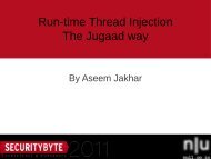 Run-time Thread Injection The Jugaad way - Securitybyte