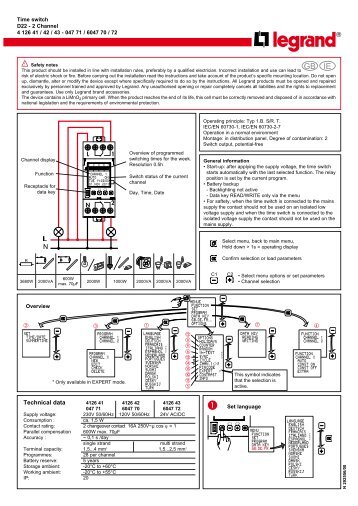 Technical data - Legrand