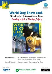 World Dog Show Exhibitors Information - Svenska Kennelklubben