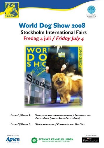 World Dog Show Exhibitors Information - Svenska Kennelklubben