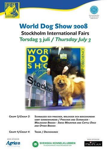 World Dog Show Exhibitors Information - Svenska Kennelklubben