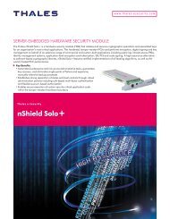 Thales nShield Solo - Thales e-Security