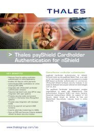 Download Data Sheet - Thales e-Security