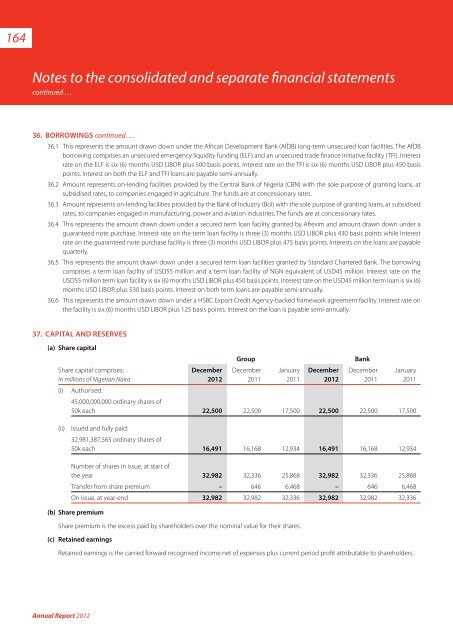 2012 Annual Report & Financial Statements - UBA Plc