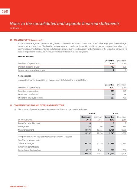 2012 Annual Report & Financial Statements - UBA Plc