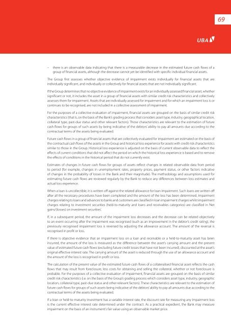 2012 Annual Report & Financial Statements - UBA Plc