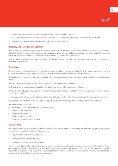 2012 Annual Report & Financial Statements - UBA Plc