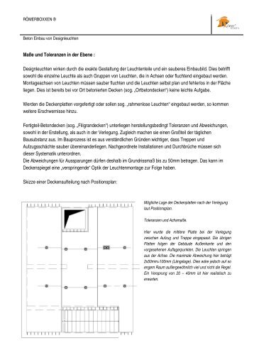 MaÃŸe und Toleranzen in der Ebene ... - Roemerboxxen