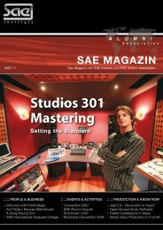 Studios 301 Mastering - SAE Alumni Association - SAE Institute