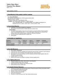 Safety Data Sheet Nocurat Wax Blocks - Pestfree