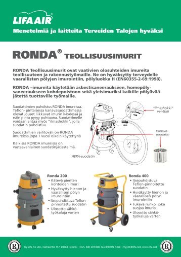 H-luokka Ronda teollisuusimurit - Lifa.net