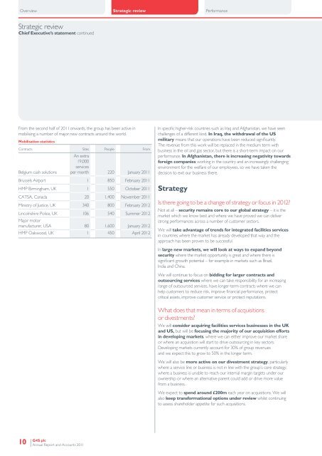 G4S Annual Report and Accounts 2011