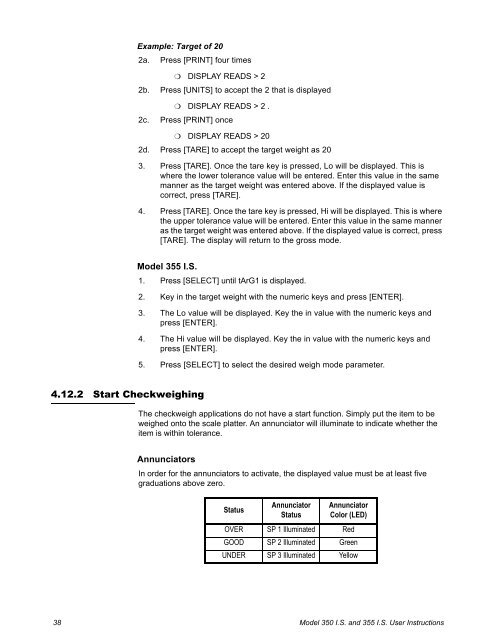 GSE350-355 IS Indicator User Manual - Avery Weigh-Tronix