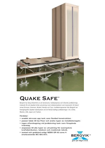 Quake Safe - Bergvik Flooring